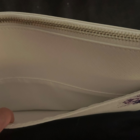 WHBM White/Purple/Green & Metal Studs Wristlet - Picture 5 of 5